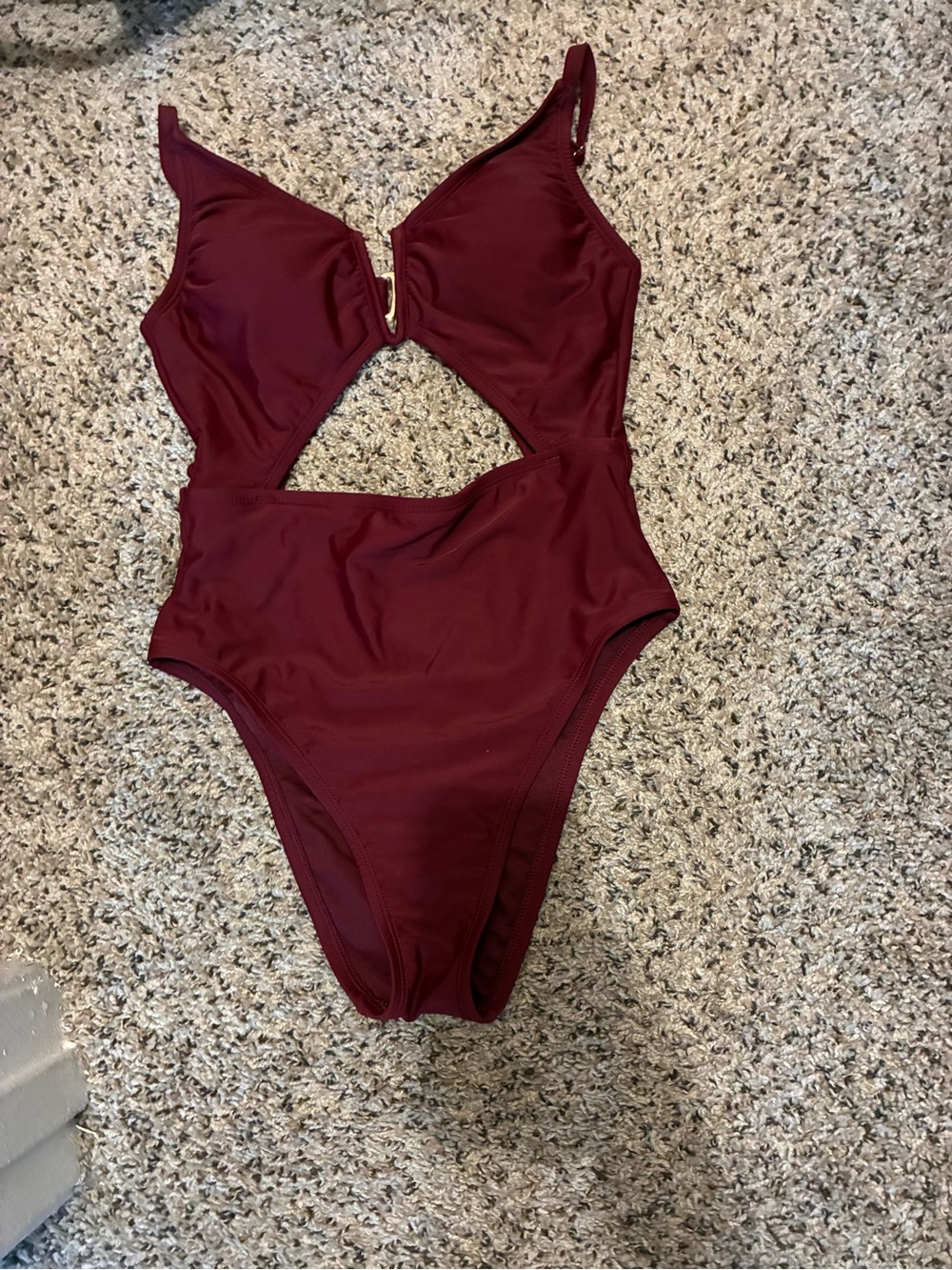 Kids One-Piece Swimsuit in Deep Burgundy